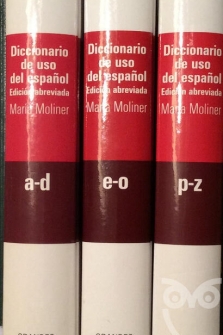 Diccionario de uso del español - 3 Vols. Edición abreviada