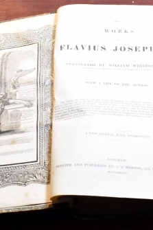 The works of Flavius Josephus traslated by Willian Whiston with a life of the author