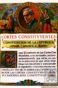 CONSTITUCION DE LA REPUBLICA ESPAÑOLA (1931) Edición de lujo no venal