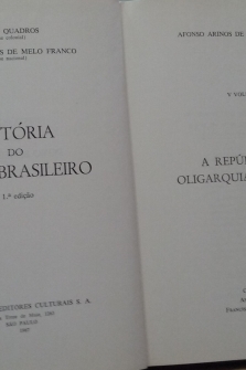 Historia de povo brasileiro, volumen V