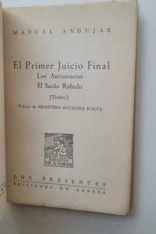 EL PRIMER JUICIO FINAL, LOS ANIVERSARIOS, EL SUEÑO OBADO